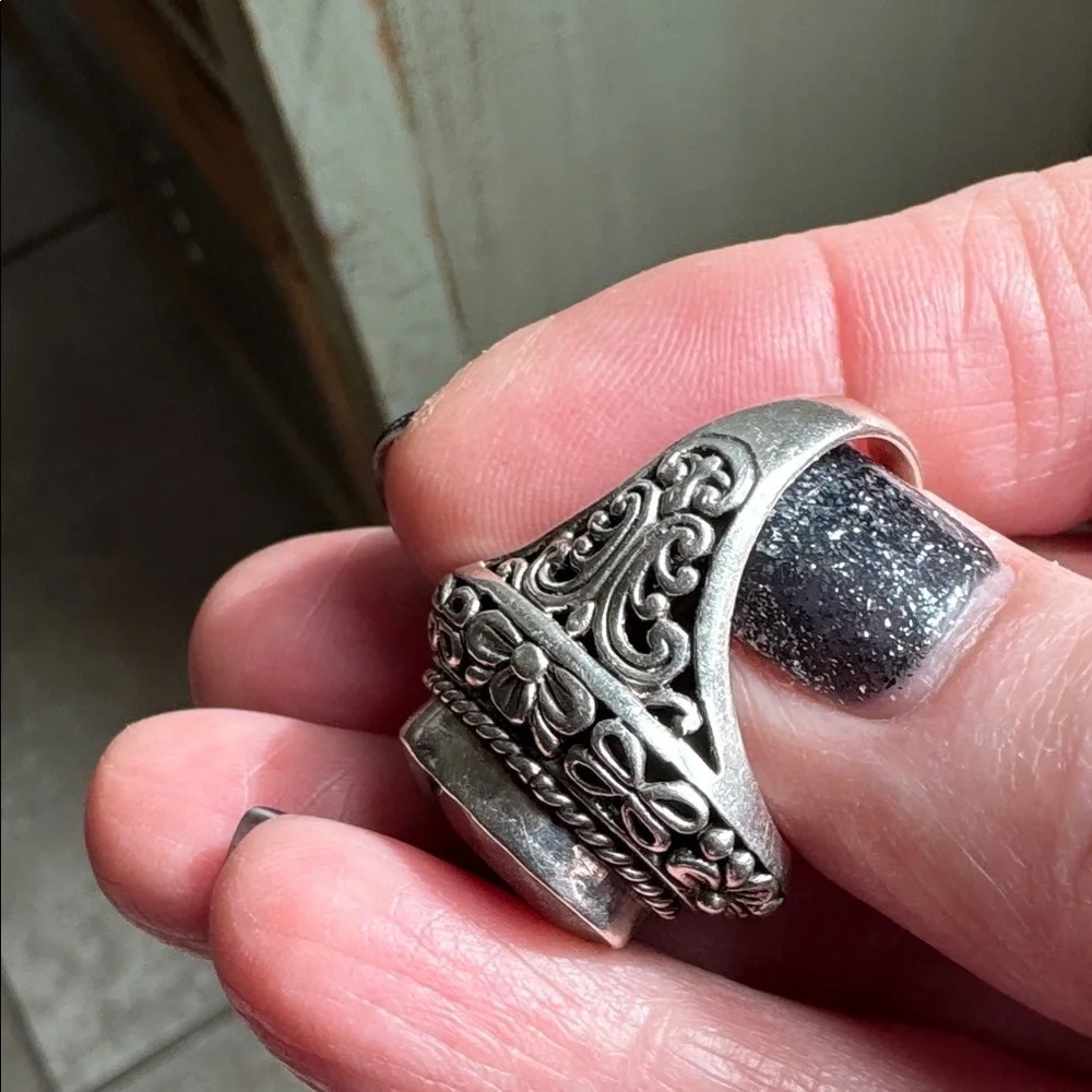925 Sterling silver Smokey topaz Women's Ring